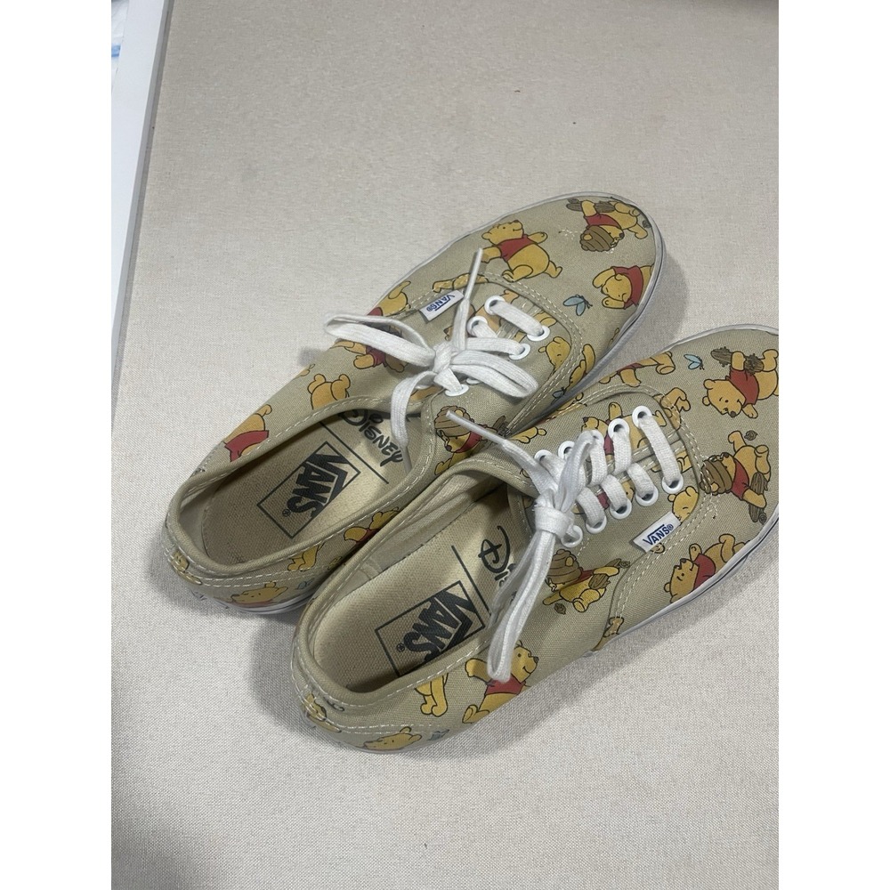 Rare VANS Authentic X Disney Winnie The Pooh Shoes (2015) Mens 7/Womens 8.5 VTG - Picture 5 of 8